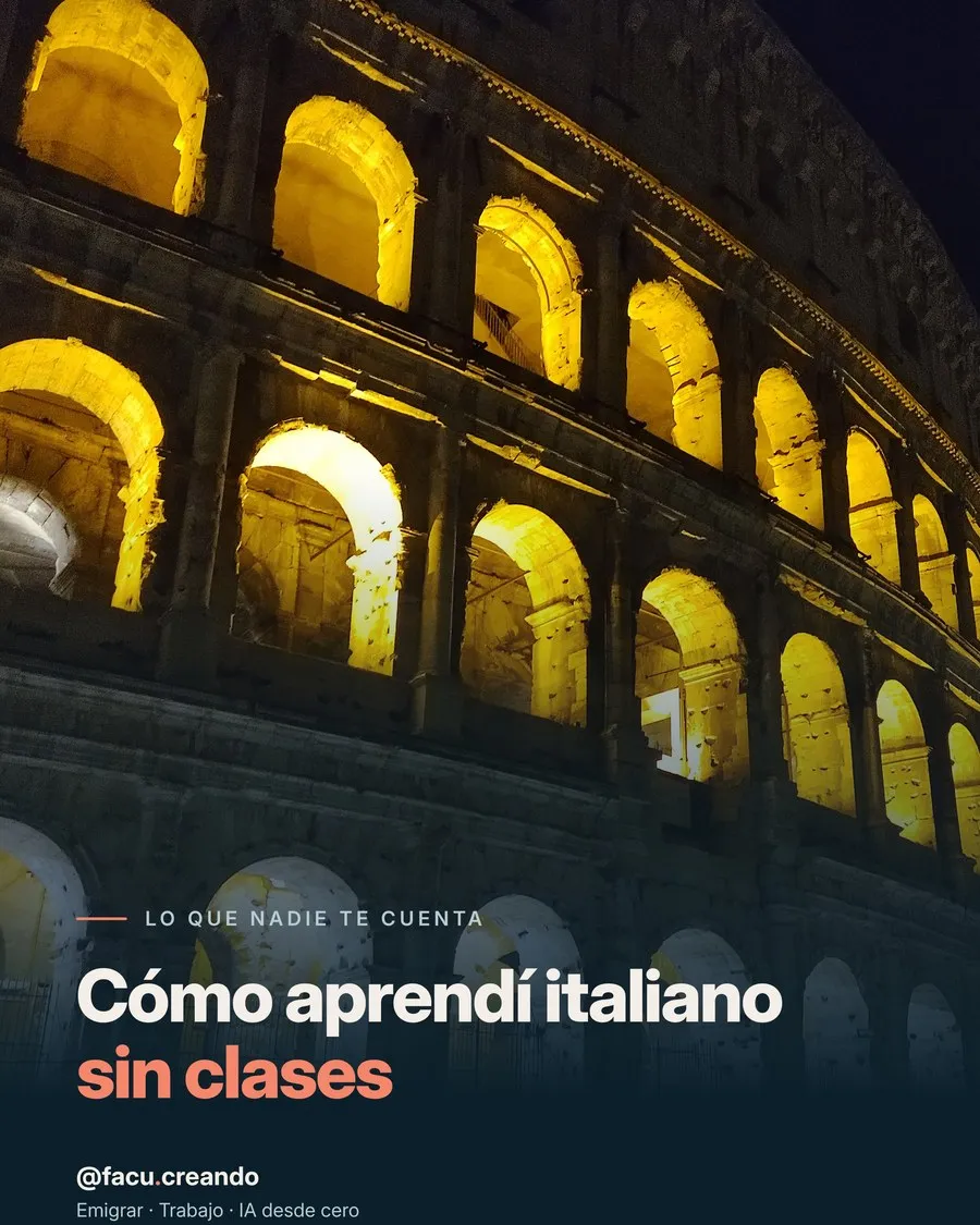 Portada de «Cómo aprendí italiano sin clases»
